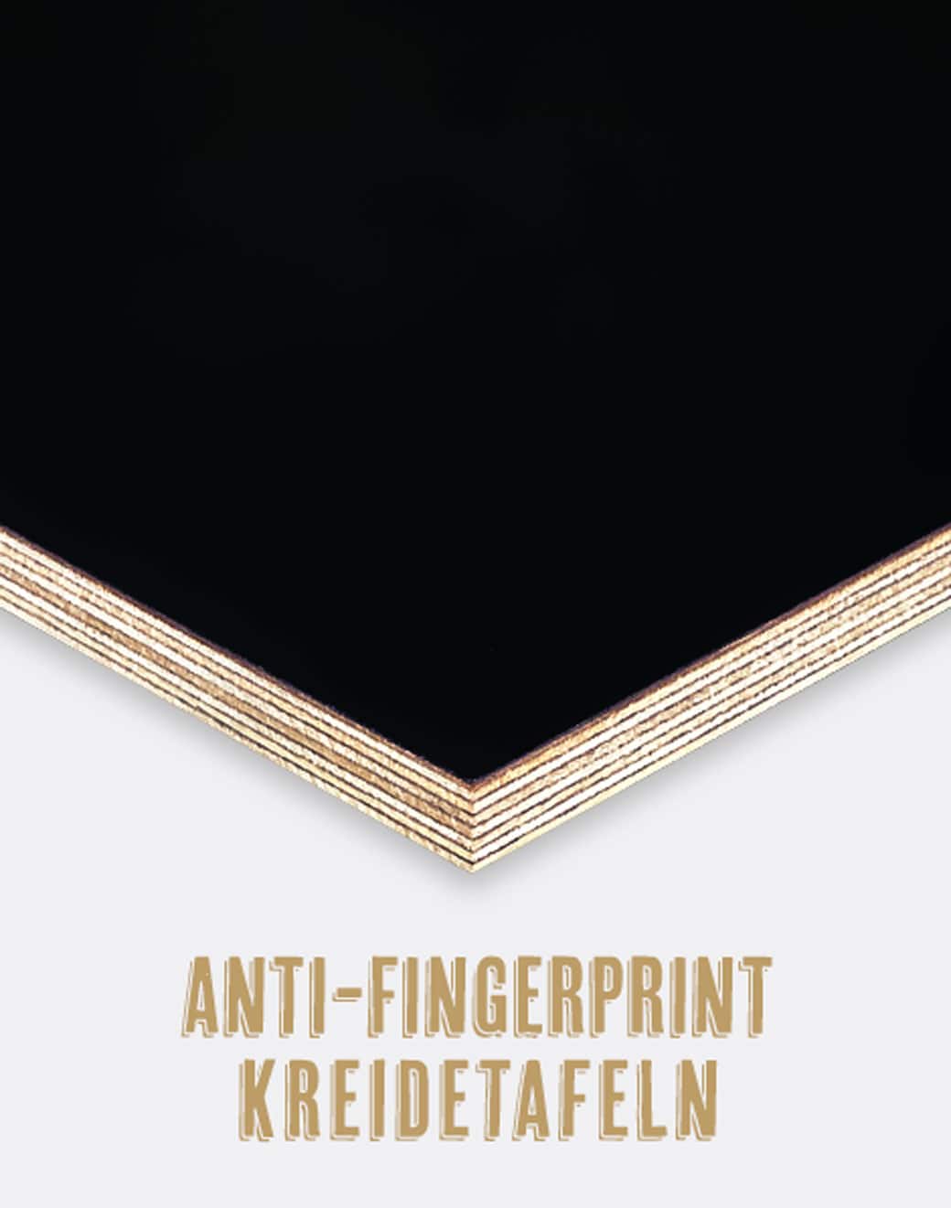 Hochwertige Kreidetafel mit Anti-Fingerprint-Effekt